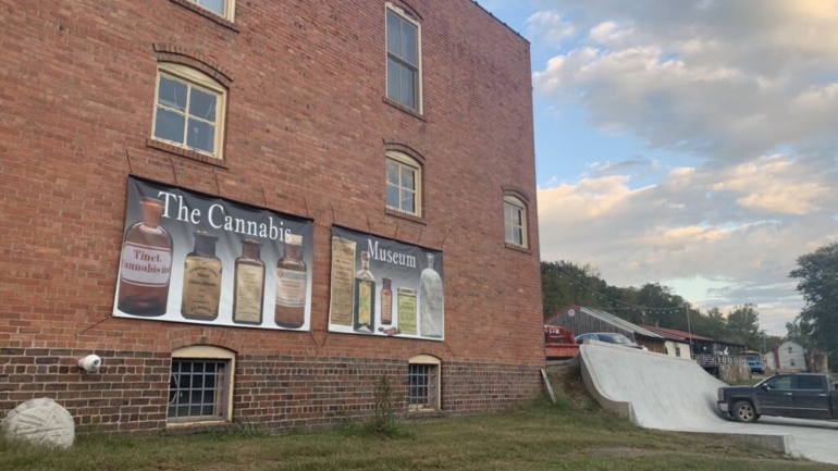 Outside the Cannabis Museum’s newly finished location in Cannaville, OH.