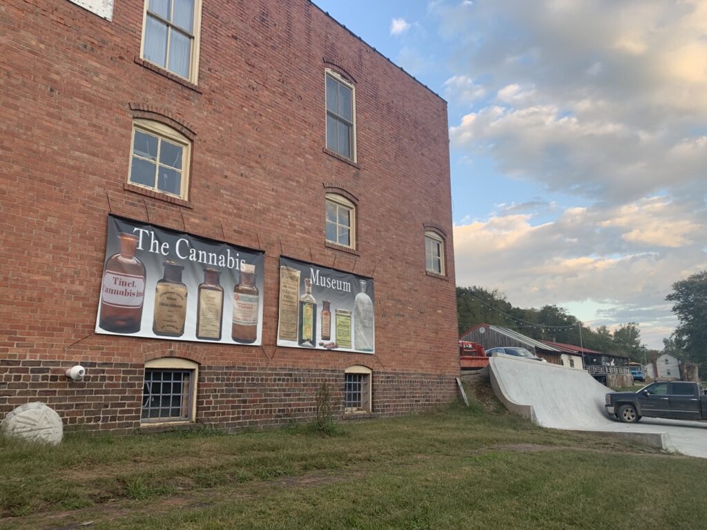 Outside the Cannabis Museum’s newly finished location in Cannaville, OH.