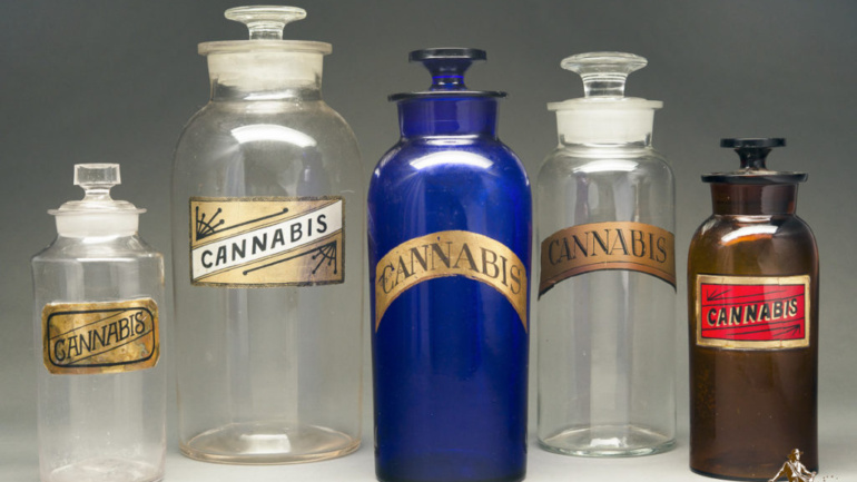 Various Glass Cannabis Containers