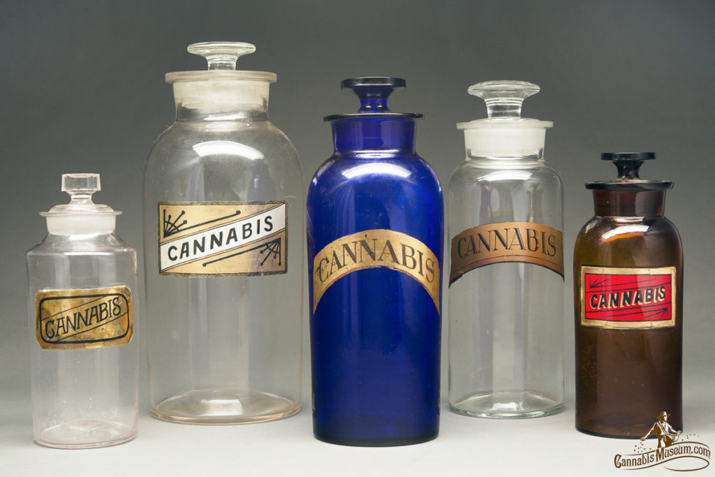 Various Glass Cannabis Containers